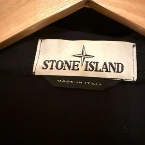 AUTHENTIC STONE ISLAND BLACK PANNO-R 4L STRETCH HOODED JACKET - SIZE LARGE -